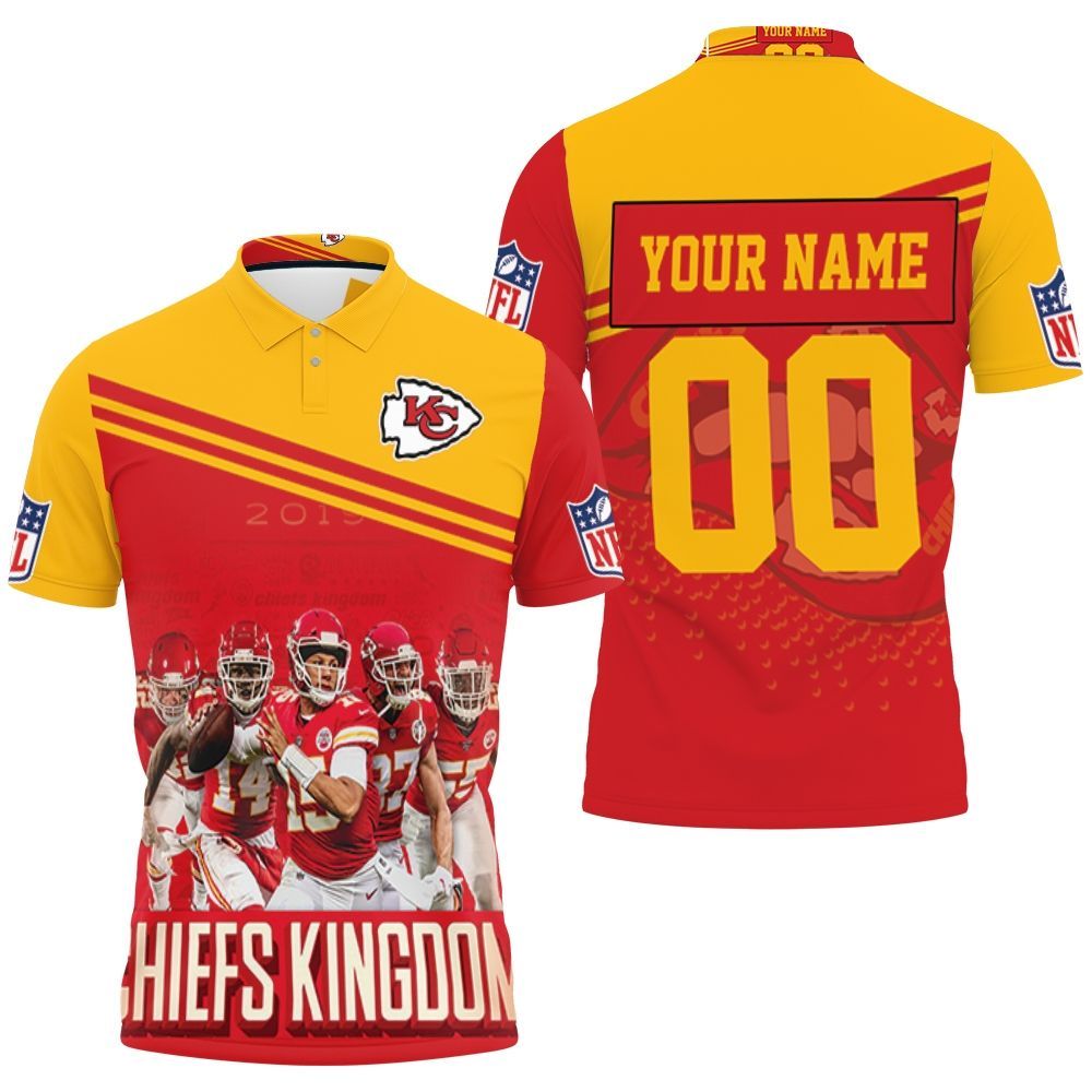 Kansas City Chiefs Kingdom Afc West Champions Division Super Bowl 2021 Personalized 1 Polo Shirt