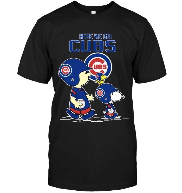 Here We Go Chicago Cubs Snoopy Shirt Shirt Tshirt, Hoodie, Hoodie Sweater