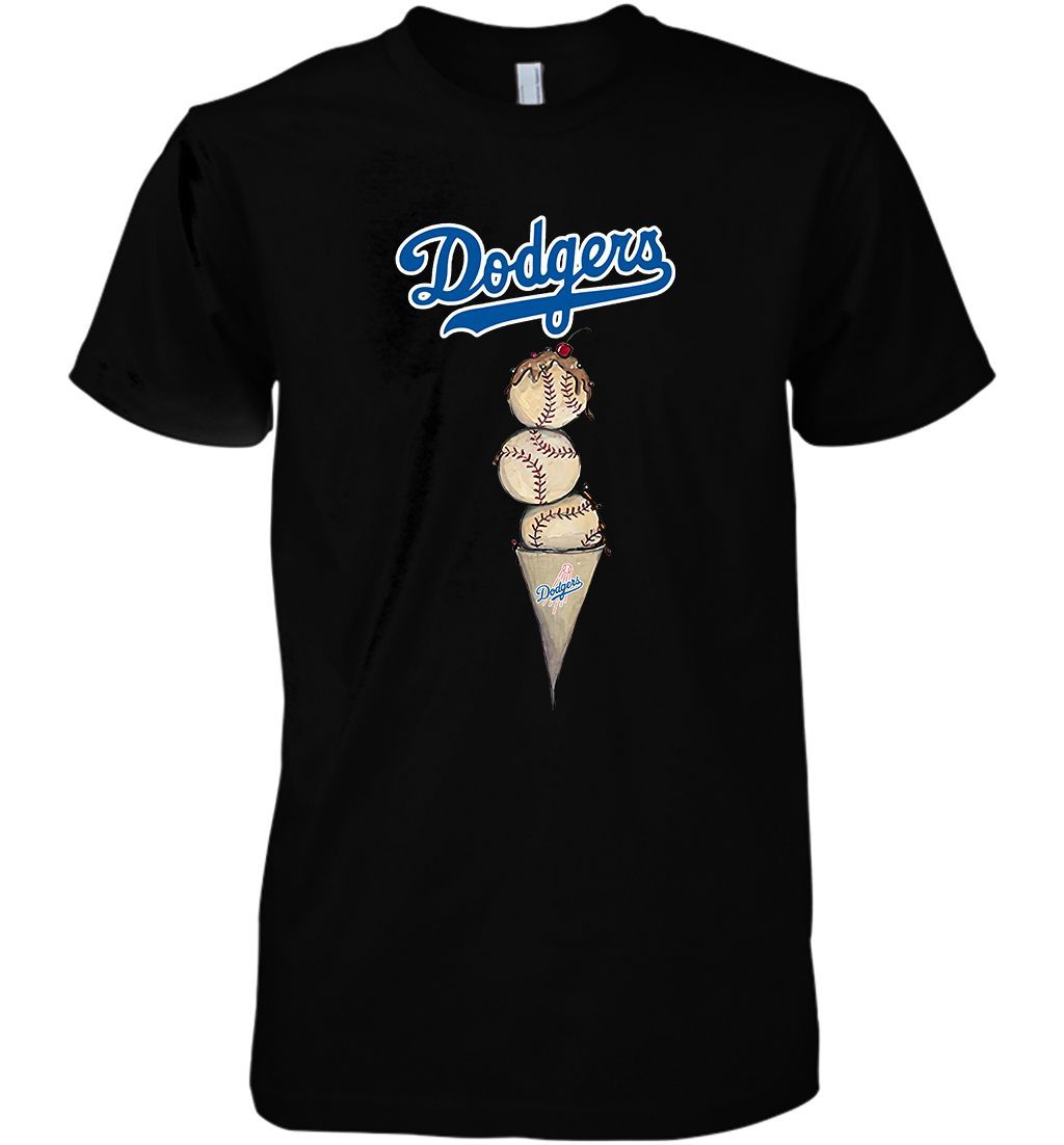 Los Angeles Dodgers Tiny Baseball Ice Cream T Shirt Hoodie Sweater Tshirt Hoodie Sweater