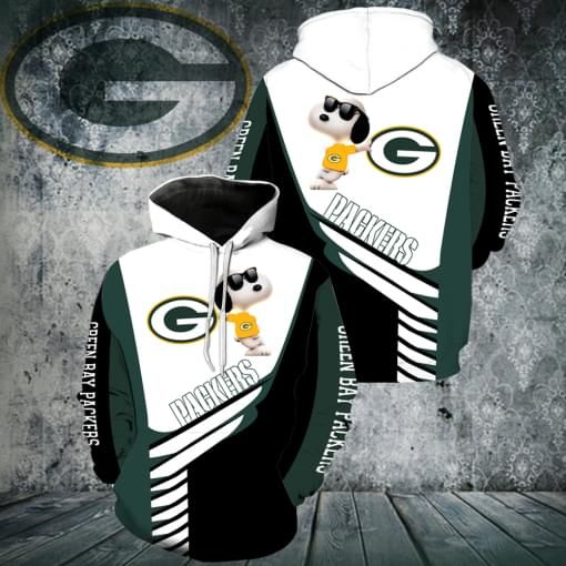 Green Bay Packers Snoopy 3D T Shirt Hoodie Sweater 3D Hoodie Sweater Tshirt