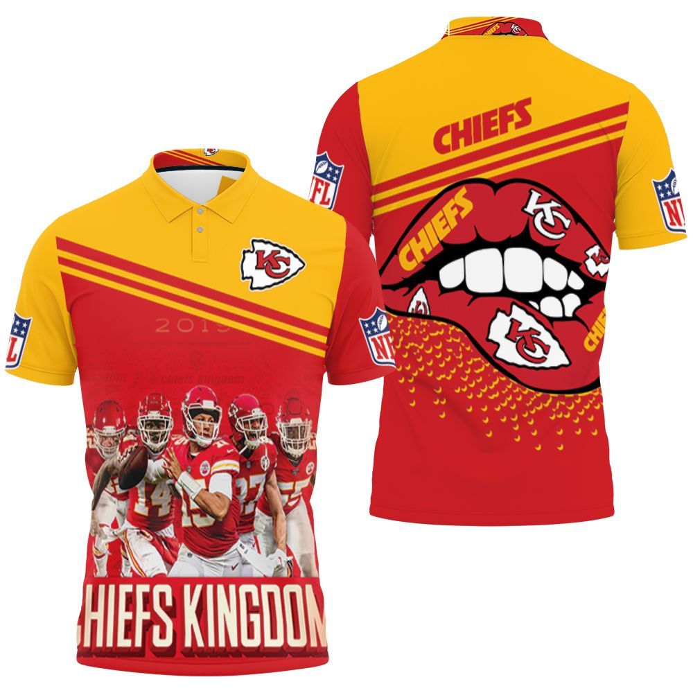 Kansas City Chiefs Kingdom Afc West Division Champions Division Super Bowl 2021 Polo Shirt