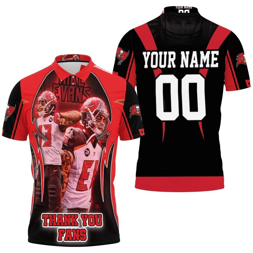 Tampa Bay Buccaneers Super Bowl Champions Mike Evans Thank You Fan Personalized Polo Shirt