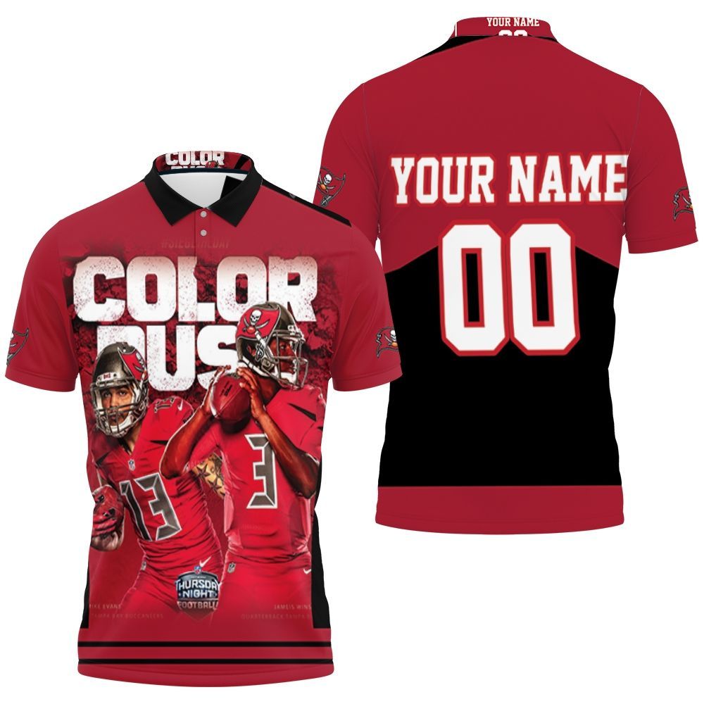 Color Us Tampa Bay Buccaneers Nfc South Division Champions Super Bowl 2021 Personalized Polo Shirt