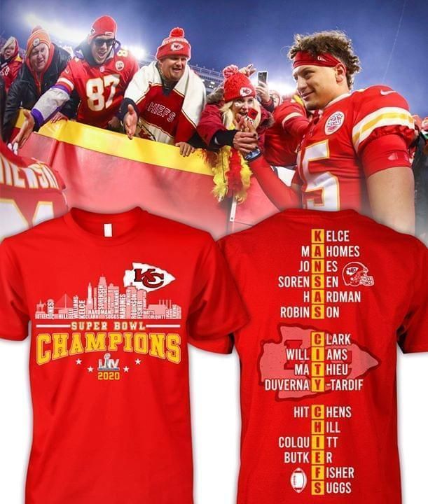 Kansas City Chiefs Super Bowl Champions 2020 All Members Names Puzzle Sweater