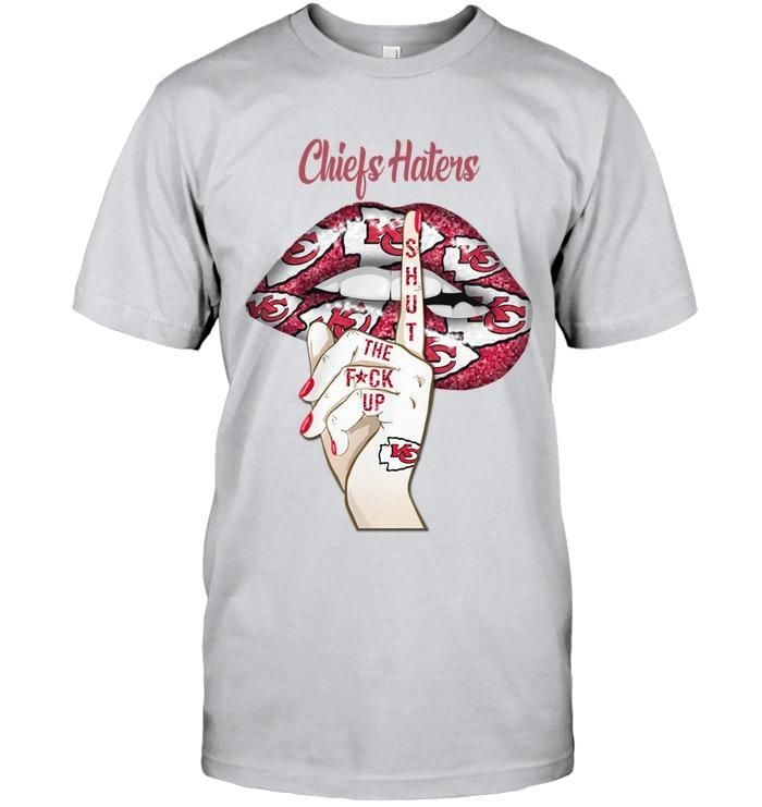 Kansas City Chiefs Haters Shhhh Shhh Lips Shirt T Shirt Hoodie, Hoodie Sweater