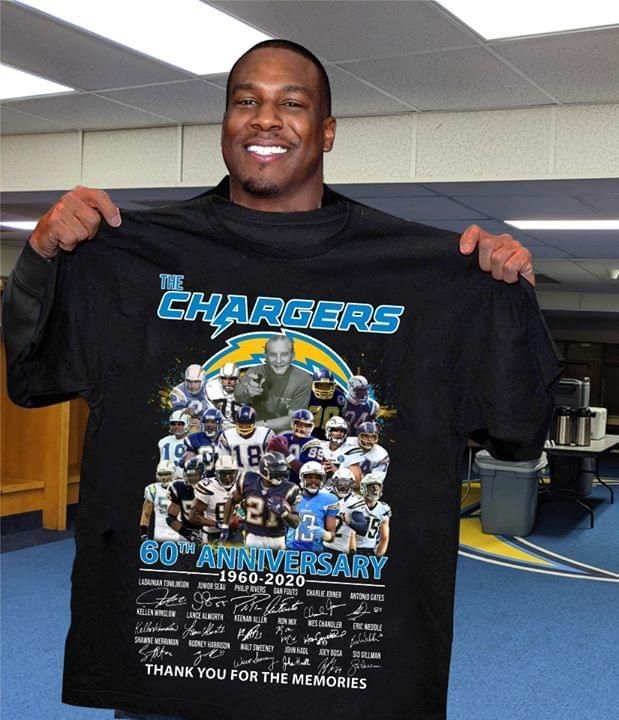 Los Angeles Chargers 60Th Anniversary Legends Signature For Fan T Shirt Tshirt Hoodie Sweater