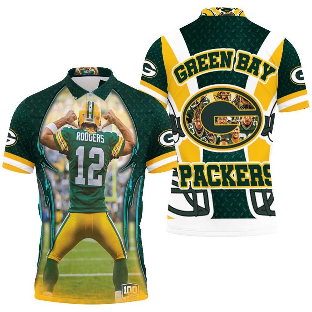 Aaron Charles Rodgers 12 Green Bay Packers Nfc North Division Champions Super Bowl 2021 Polo Shirt