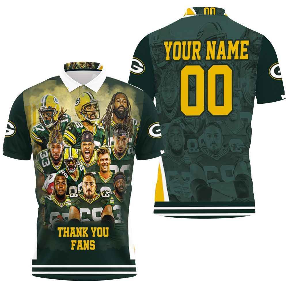 Green Bay Packers Nfc Noth Champions Thank You Fans All Player For Fan Personalized Polo Shirt