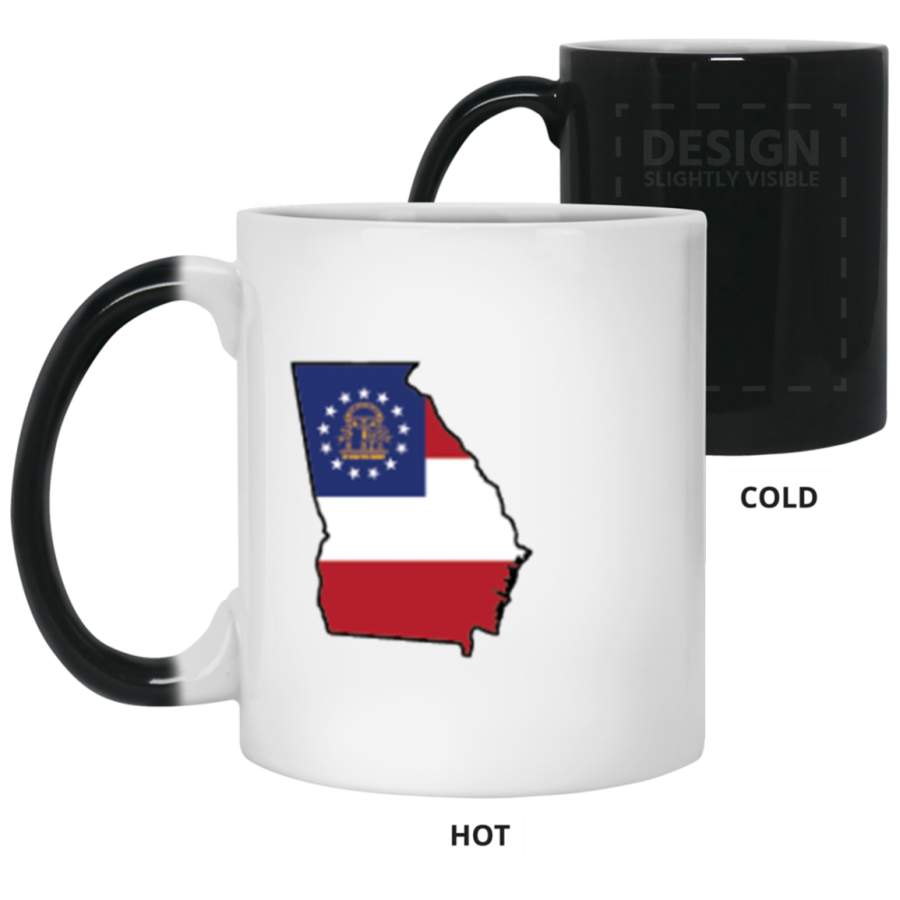 Georgia State Flag Color Changing Mugs