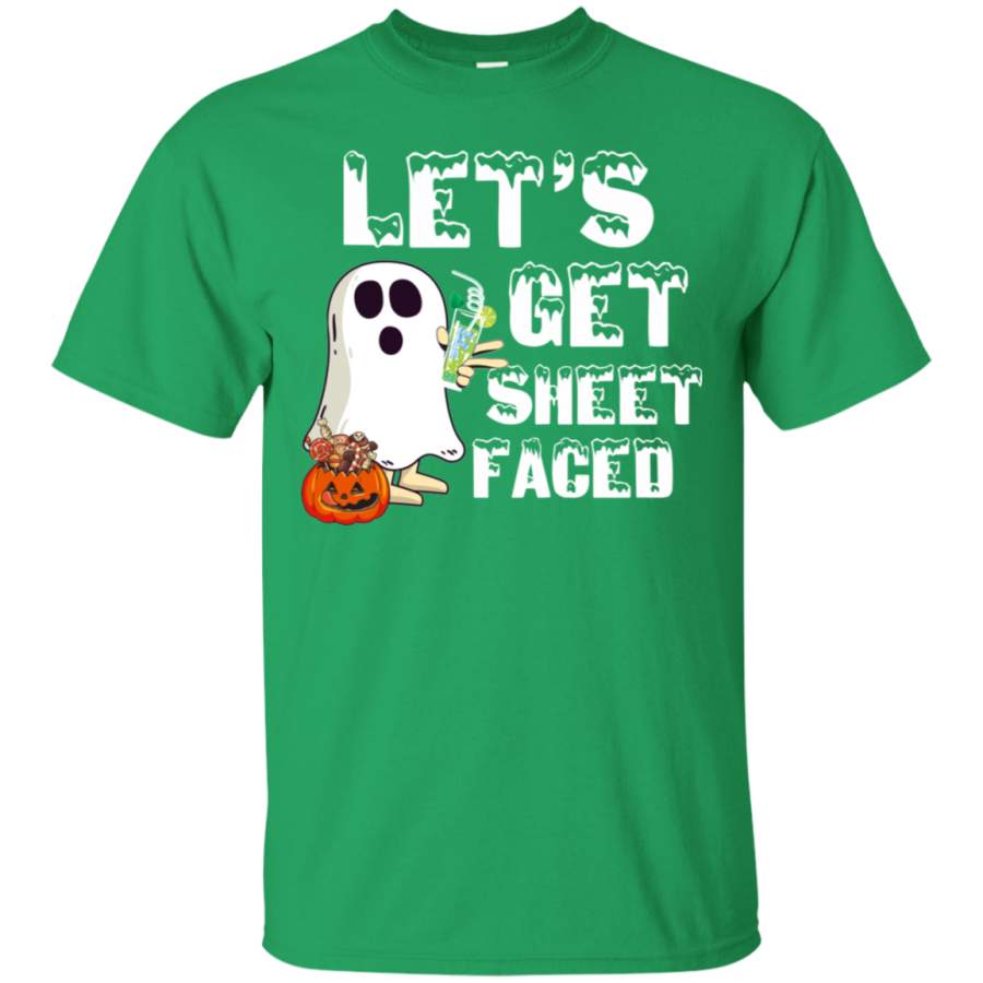 Funny Halloween Shirt Adult Ghost Sheet Costume T-shirt