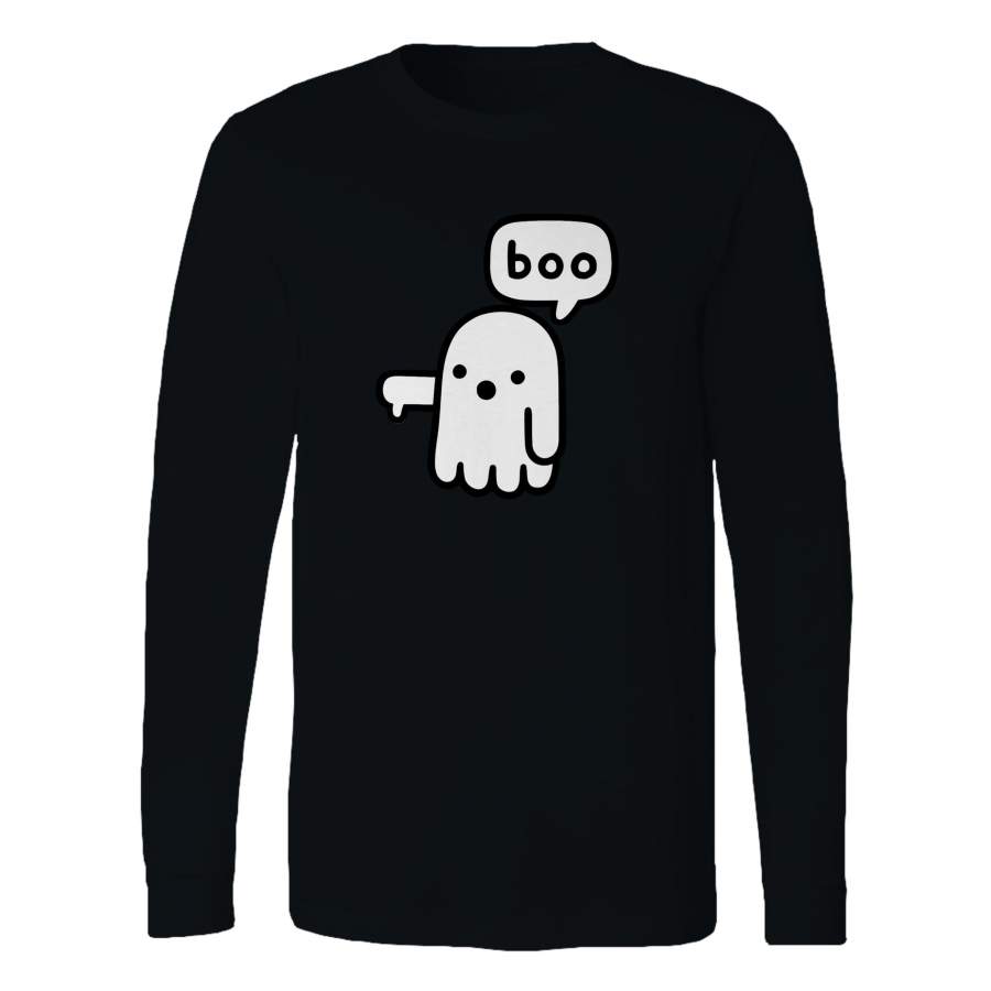 Boo Ghost Of Disapproval Long Sleeve T-Shirt