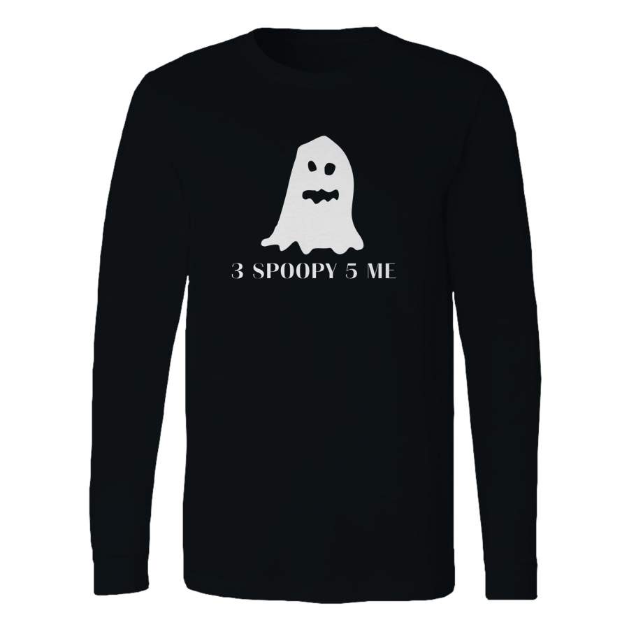 3 Poppy 5 Me Spooky Ghost Long Sleeve T-Shirt