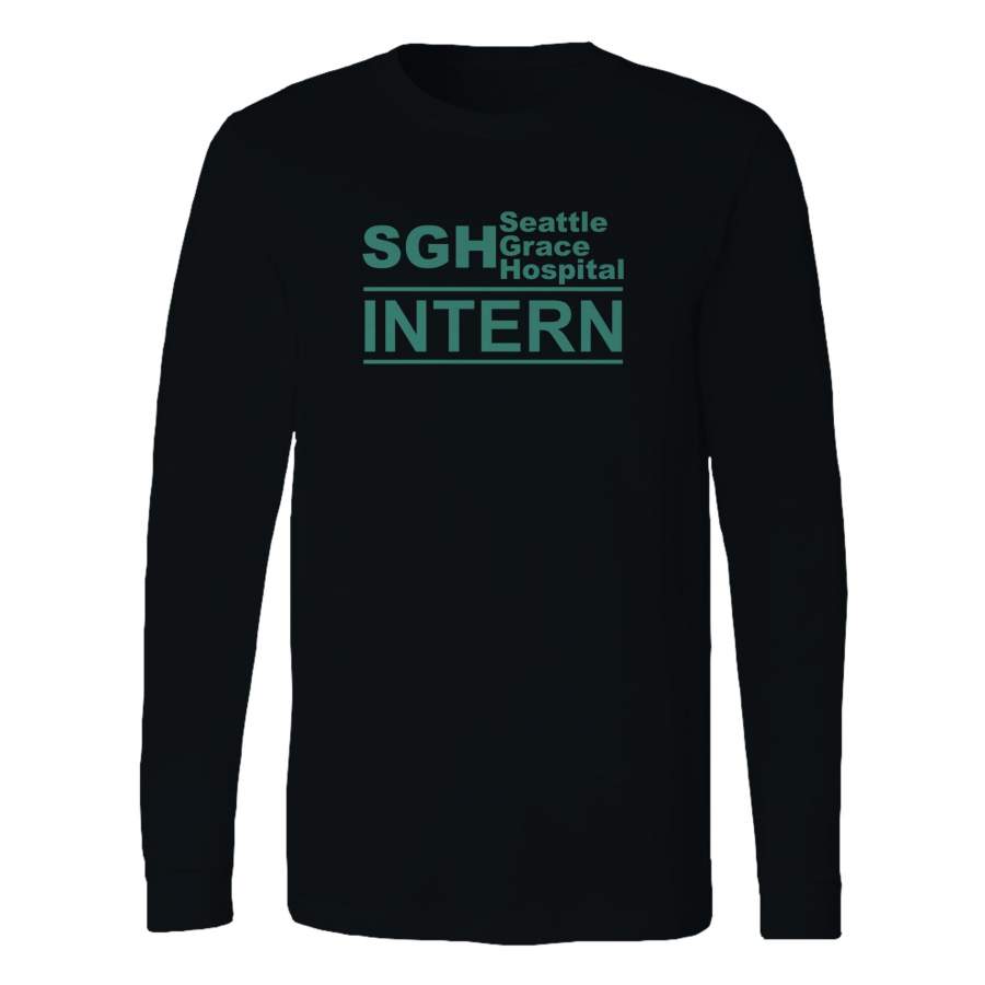 Greys Anatomy Sgh Seattle Grace Hospital Intern Long Sleeve T-Shirt