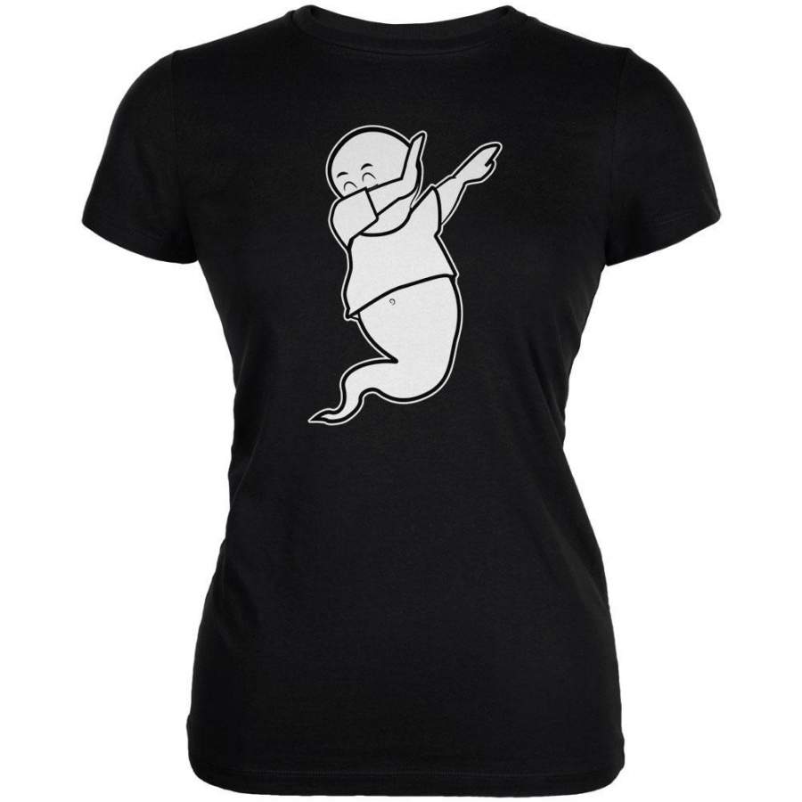 Halloween Dabbing Ghost Juniors Soft T Shirt