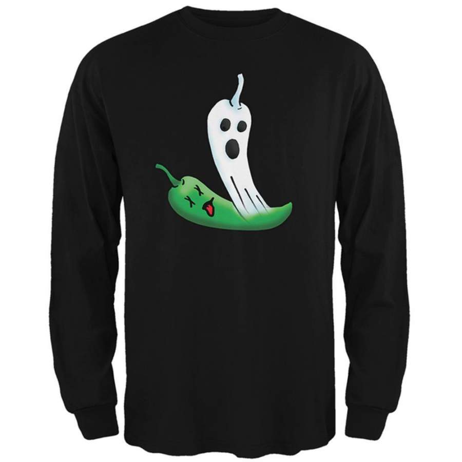 Halloween The Ghost Pepper of Cinco De Mayo Mens Long Sleeve T Shirt