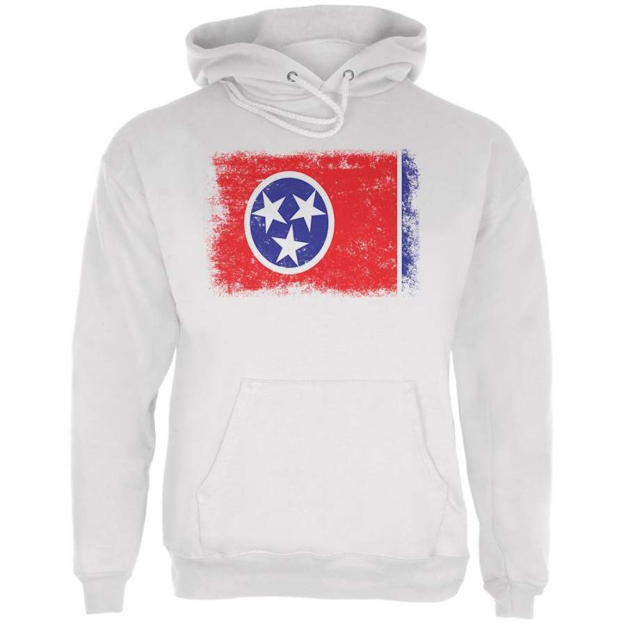 Born and Raised Tennessee State Flag Mens Hoodie