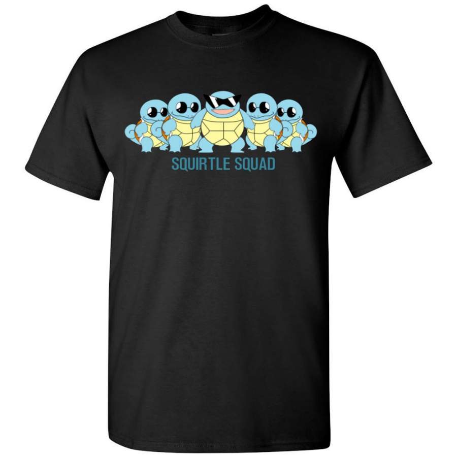 POKEMON SHIRT – SQUIRTLE CLOTHING – SQUIRTLE SQUAD TEE SHIRT