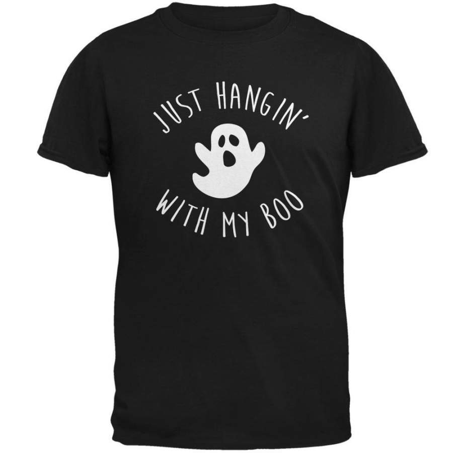 Halloween Just Hangin With My Boo Ghost Mens T Shirt