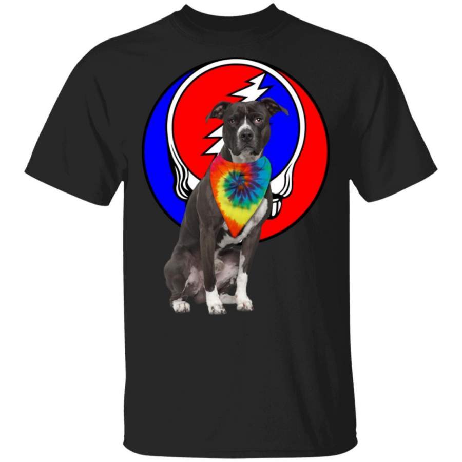 Pit Bull Dog Mixed Grateful Dead Head T-Shirt HA02