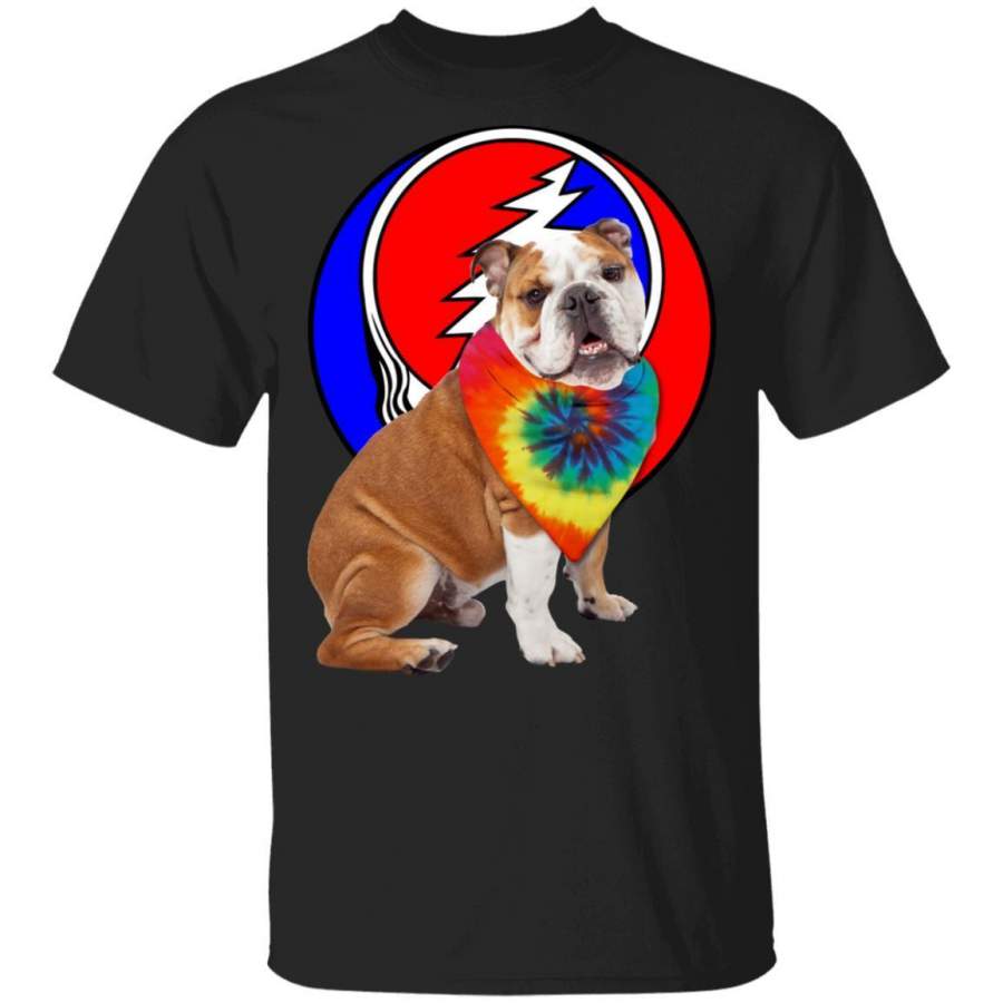 Bulldog Mixed Grateful Dead Head T-Shirt HA02