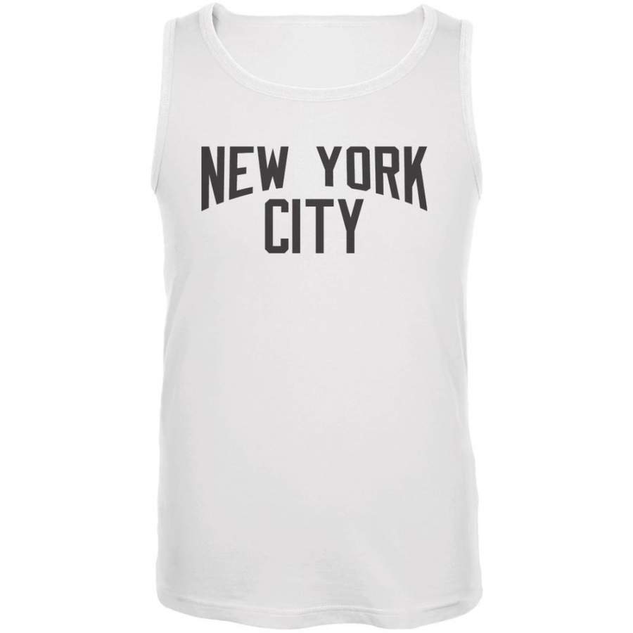 Iconic New York City White Adult Tank Top