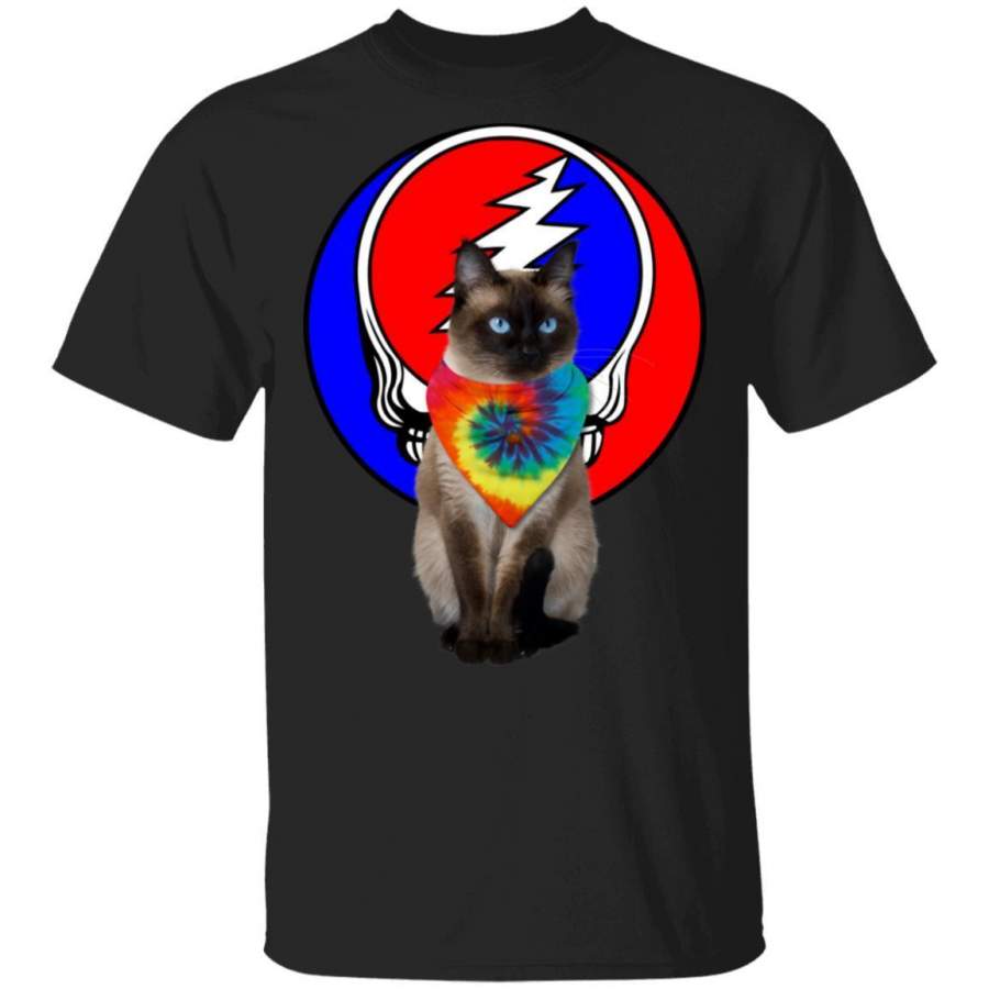 Siamese Cat Mixed Grateful Dead T-Shirt HA02