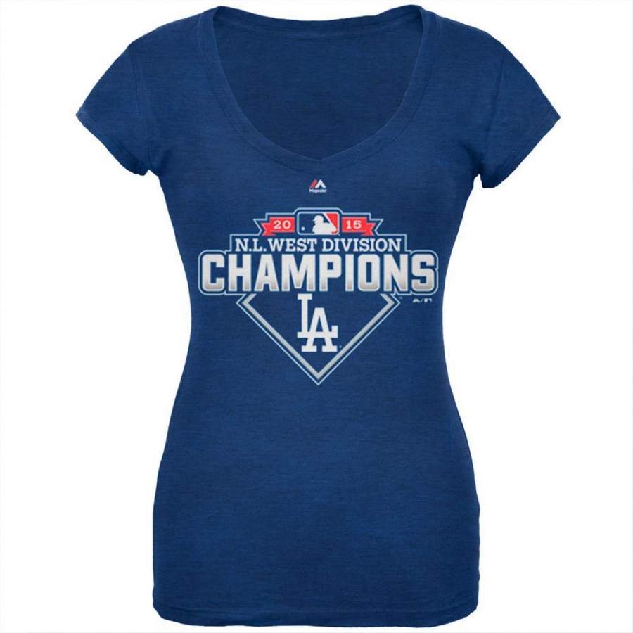 Los Angeles Dodgers – NL West 2015 Champs Soft Juniors T-Shirt