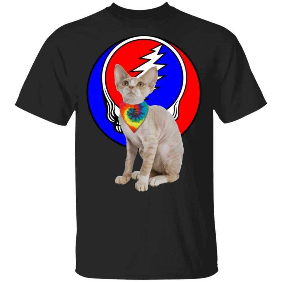 Devon Rex Cat Mixed Grateful Dead T-Shirt HA02