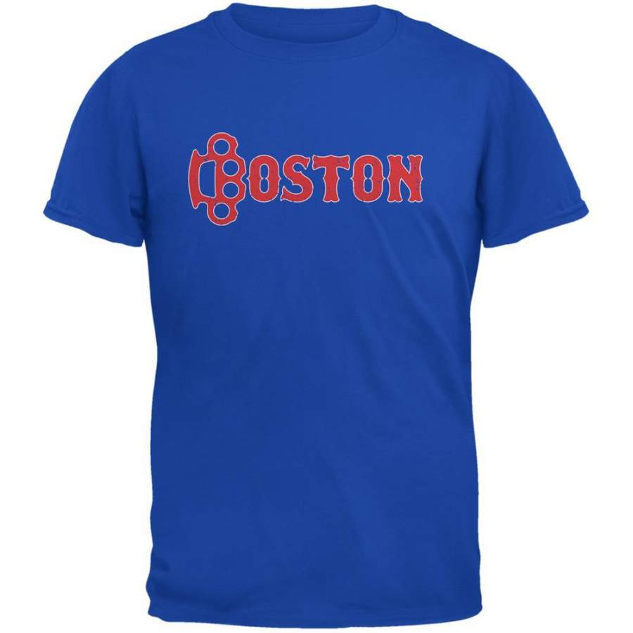 Boston Brass Knuckles Parody Royal Adult T-Shirt