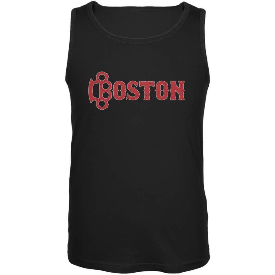 Boston Brass Knuckles Parody Black Adult Tank Top