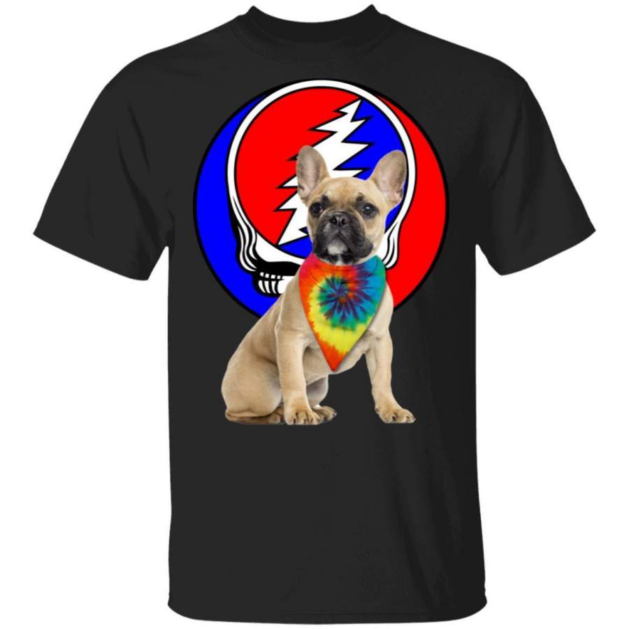 French Bulldog Mixed Grateful Dead Head T-Shirt HA02