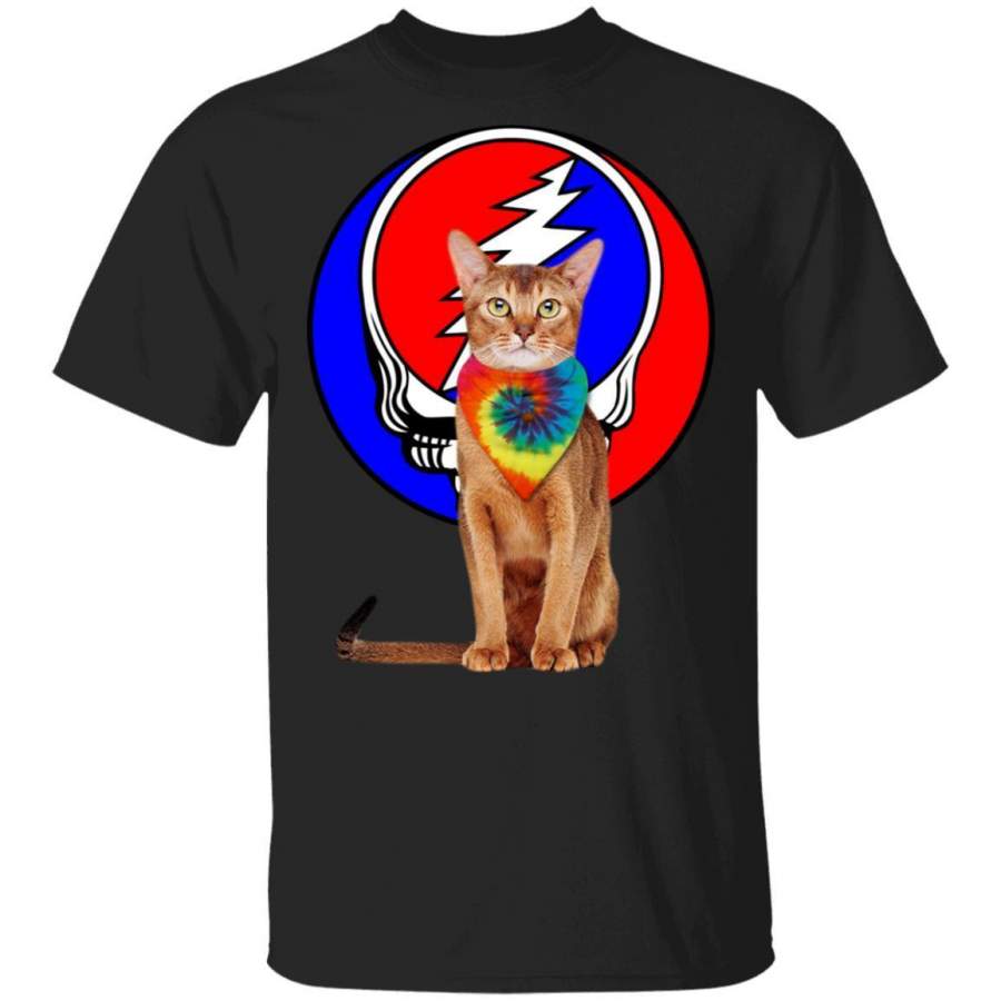 Abyssinian Cat Mixed Grateful Dead T-Shirt HA02