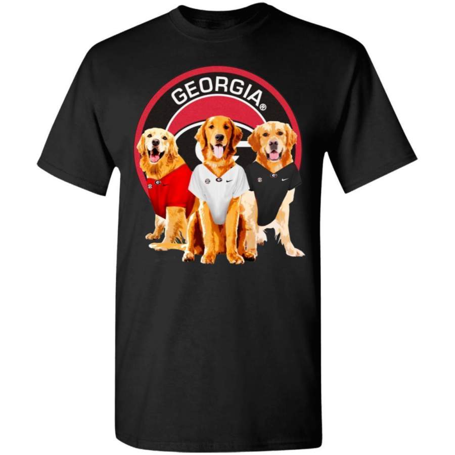 Golden Retriever Georgia Bulldogs Football Fan Gift T-Shirt HT209