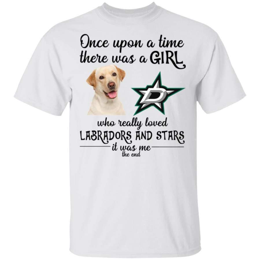 A Girl Really Loved Dallas Stars ?And Labrador Dog Shirt HT209