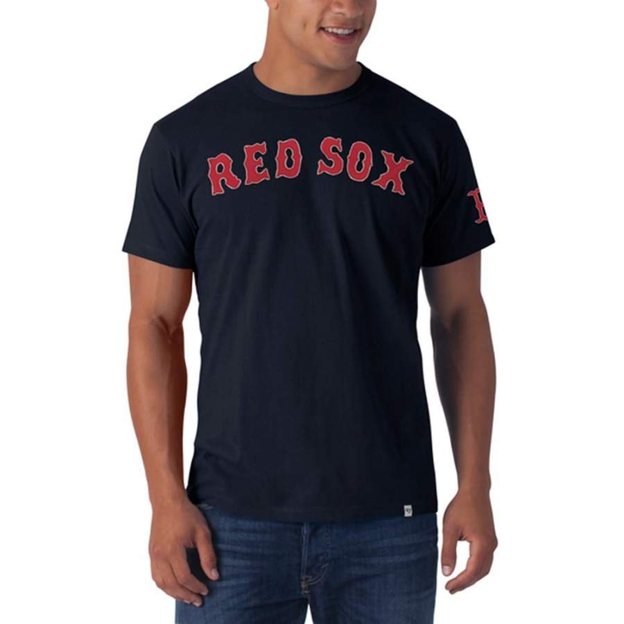 Boston Red Sox – Letter Logo Fieldhouse Premium Navy T-Shirt