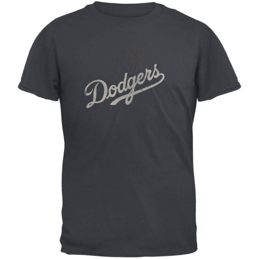 Los Angeles Dodgers – Flying Baseball Logo Soft T-Shirt