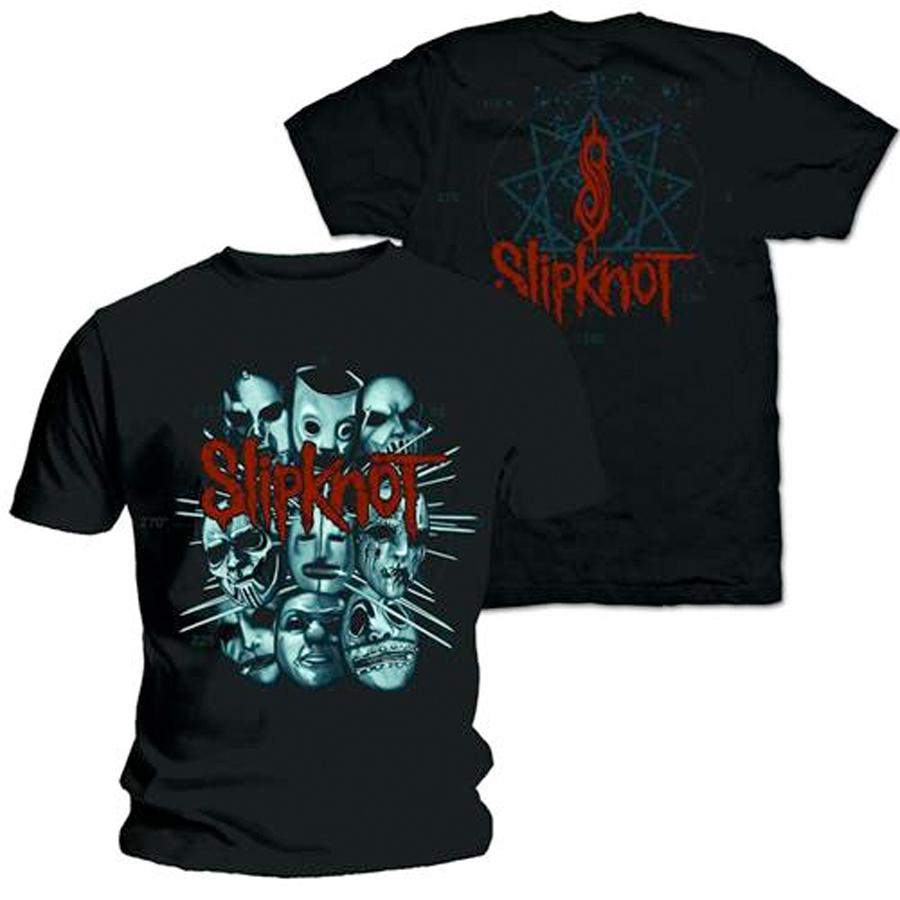 Slipknot – Masks 2 – Black t-shirt