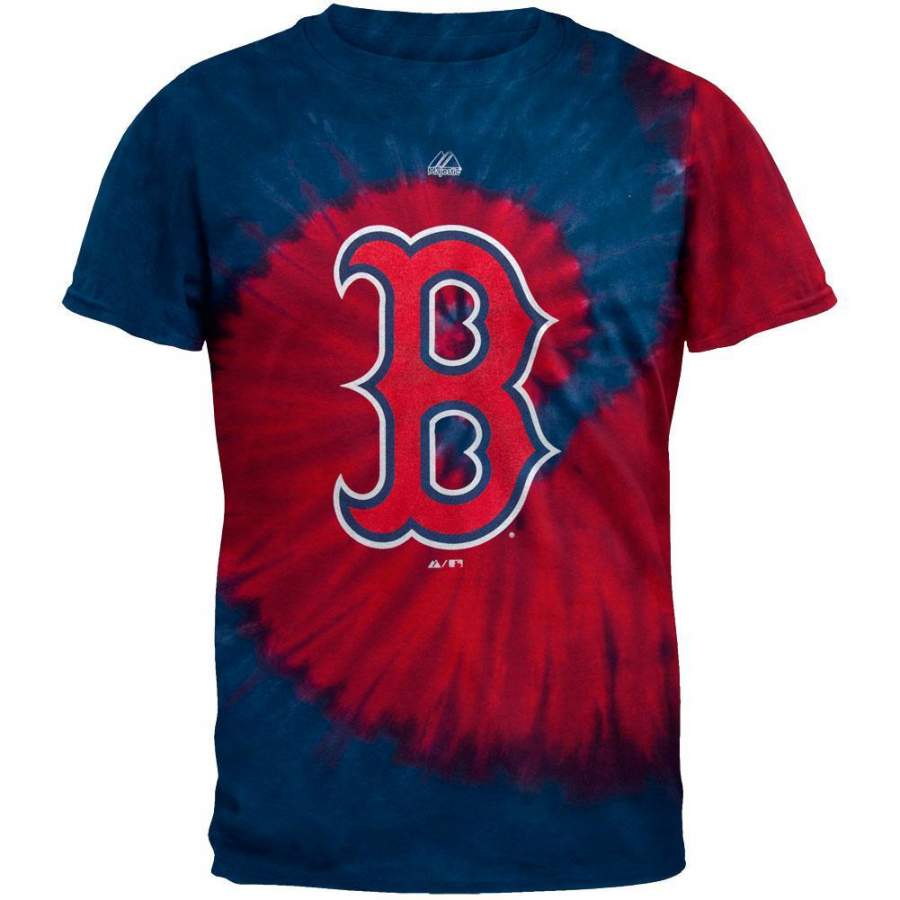 Boston Red Sox – Logo Spiral Tie Dye T-Shirt