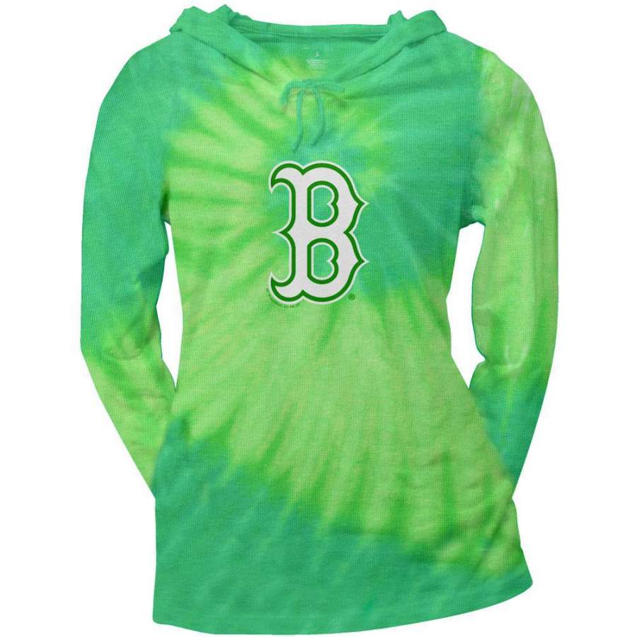 Boston Red Sox – Logo Tie Dye Juniors Thermal Hoodie