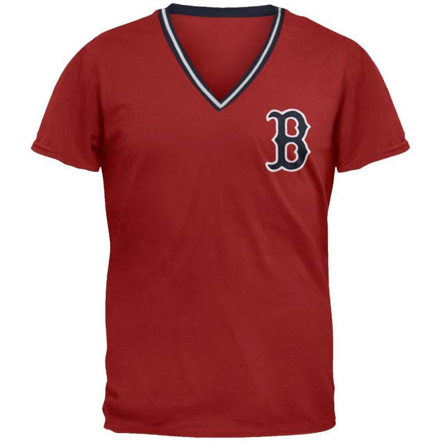 Boston Red Sox – Onfield Premium V-Neck T-Shirt