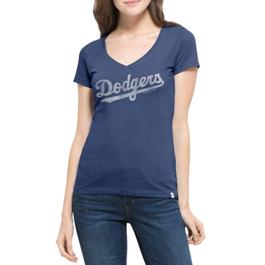 Los Angeles Dodgers – Flanker Logo MVP Juniors V-Neck T-Shirt