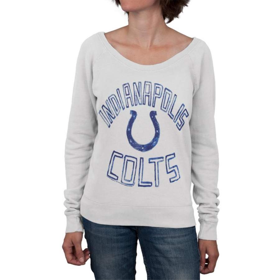 Indianapolis Colts – Logo Off-Shoulder Juniors Sweatshirt