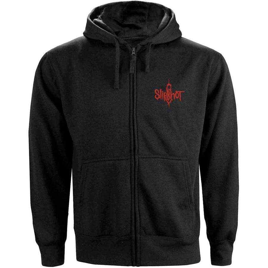 Slipknot – 9 Point Star – Zip Black Hooded Sweatshirt