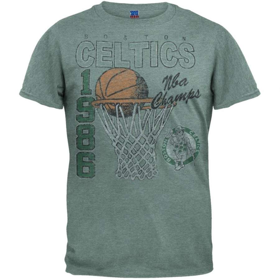 Boston Celtics – 86 Champs Net Logo Soft T-Shirt