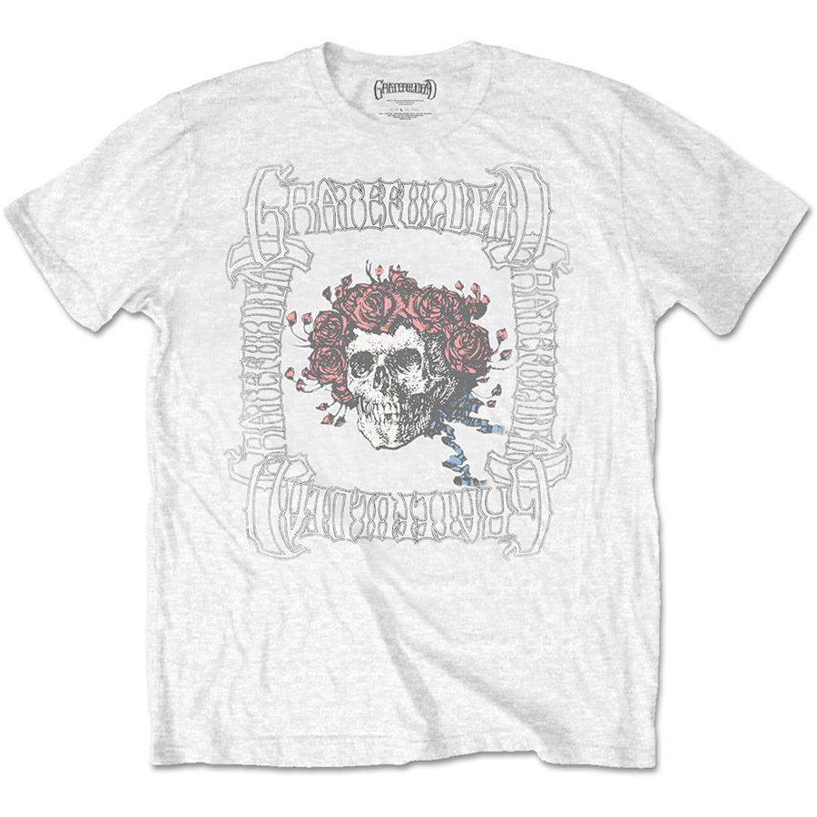 Grateful Dead – Bertha With Logo Box – White T-shirt