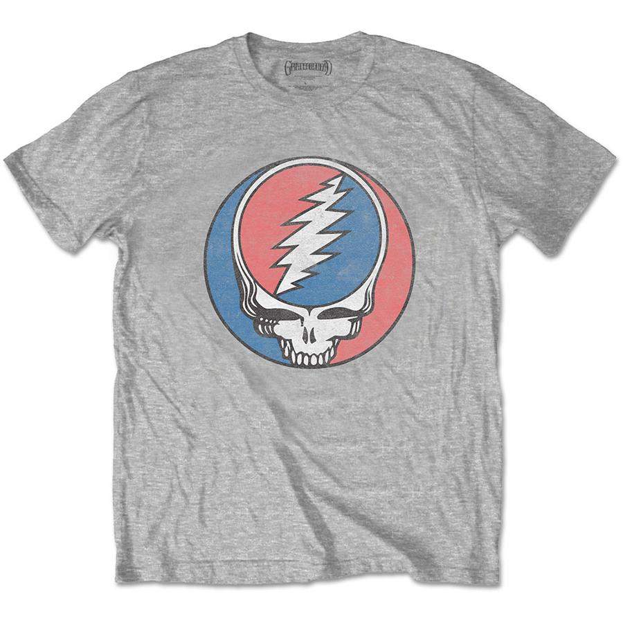 Grateful Dead – Steal Your Face – Grey T-shirt