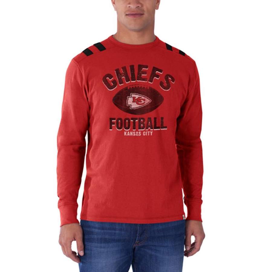 Kansas City Chiefs – Football Logo Bruiser Premium Long Sleeve T-Shirt