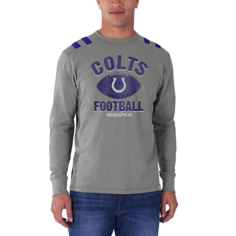 Indianapolis Colts – Football Logo Bruiser Premium Long Sleeve T-Shirt