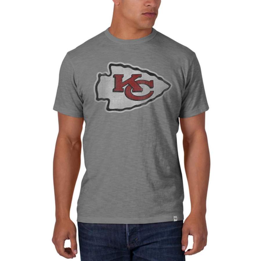 Kansas City Chiefs – Logo Scrum Premium Grey T-Shirt