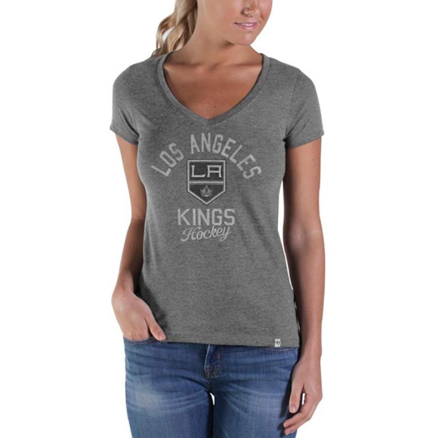 Los Angeles Kings – Hockey Lock Sophomore Juniors Premium V-Neck T-Shirt